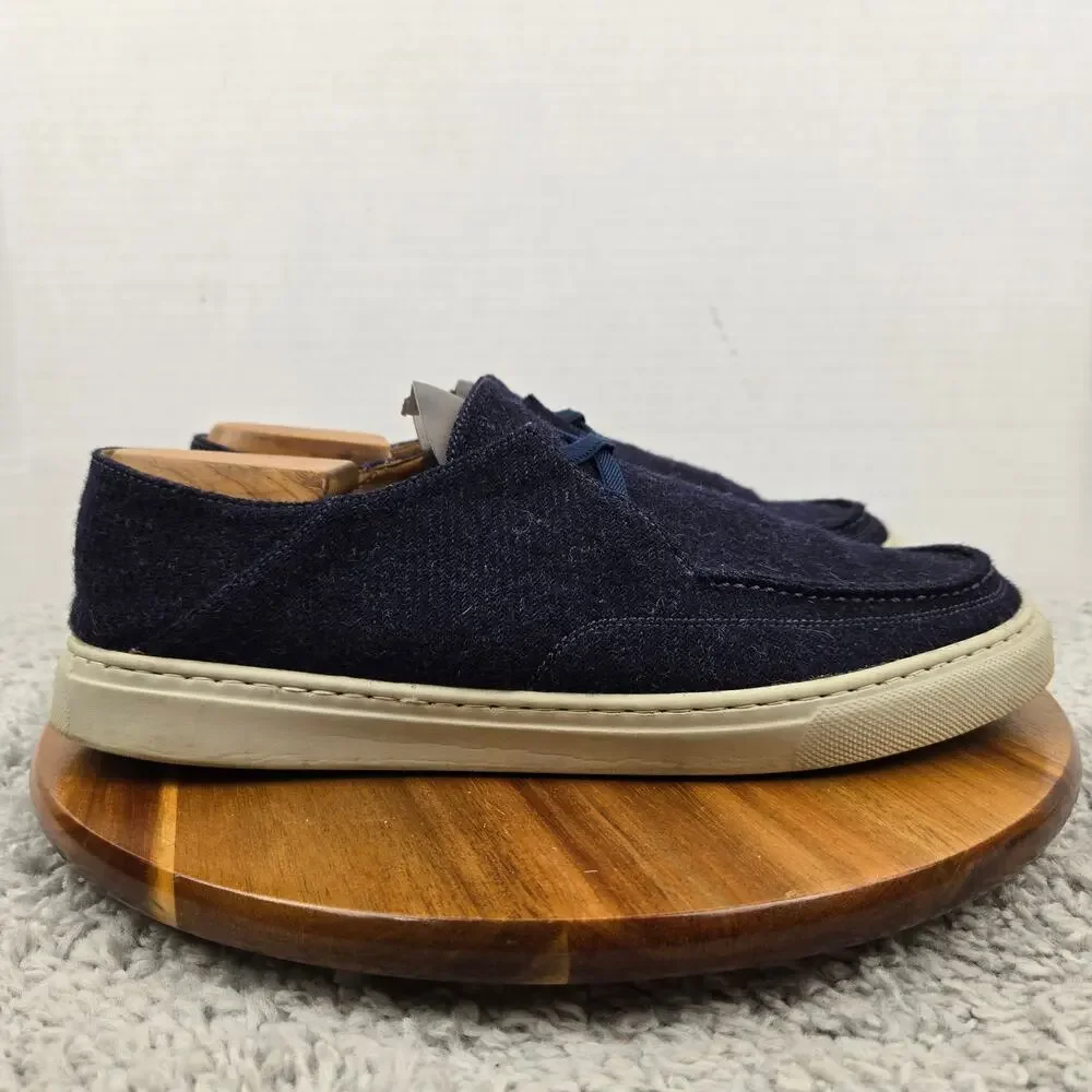 Peter Millar Mens 11 Mountainside Shetland Navy Wool Casual Lifestyle Slip On